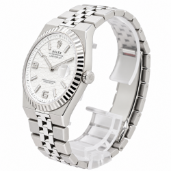 Unworn Rolex Land-Dweller 40MM 127334 Honeycomb Motif Dial Watch